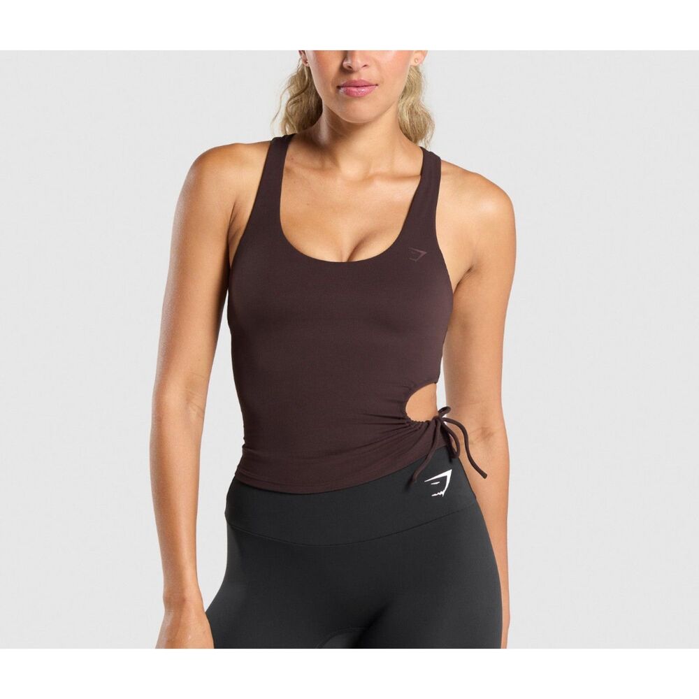 Gymshark Ruched Side Tank with shelf top